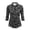 Black Bats, variant on Aplkyhs Bats Skull Women Sport Cloth Golf Tennis Shirts Soft and Comfortable with Collar Shirt Fit Plain 3/4 Sleeve Golf Shirts for Autumn Outdoor Sports