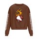 thumbnail image 3 of Sudadera sin capucha para hombre, cuello redondo, deportiva, con estampado de béisbol, sudadera con capucha, manga larga, blusa de poliéster para hombre, 3 of 4
