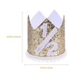 thumbnail image 3 of Children Birthday Hats Kid Half Birthday Party Tiara Headdress Baby Shower Gift, 3 of 3