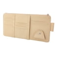 thumbnail image 1 of Kenally Bolsa para parasol de coche, tarjeta, gafas de sol, bolsa con cremallera, funda de soporte de almacenamiento para teléfono móvil, organizador Automoción decorativa y accesorios Beige Kenally VI015250-03B, 1 of 6