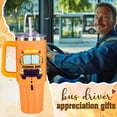 thumbnail image 2 of School Bus Driver Tumbler 40 OZ, School Bus Driver Gifts, Bus Driver Appreciation Gifts, Christmas Gifts for Bus Drivers, Back to School Gifts for Men Women, Bus Driver Travel Coffee Mug, Driver Cup, 2 of 6