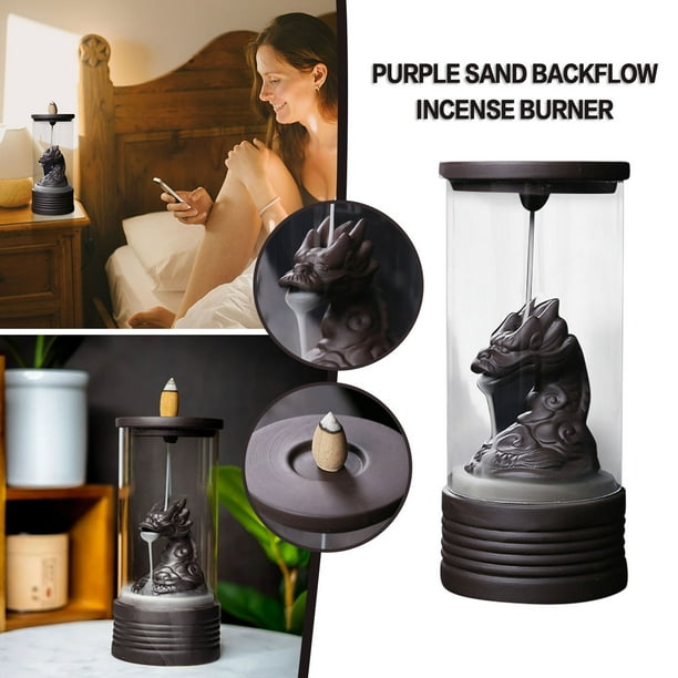 Decoraciones para El Hogar XWSHYW con 20 Conos de Incienso de Reflujo de Cerámica
