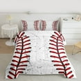 thumbnail image 2 of Homewish Gamer Baseball 3 Pieces Queen Comforter Set For Teens,Sport Theme Ultra Soft Bedding Sets,Graffiti Splash Bedding Comforter Set,Luxury Bedroom Decor,Reversible, 2 of 8