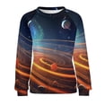 thumbnail image 7 of Galaxy Star Outer Space Mom Sweatshirt For Women Long Sleeve Pullover, 7 of 7
