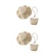 thumbnail image 1 of Sombrero de playa y bolso de mano Sonducket trenzado de paja Beige 2Conjunto, 1 of 6