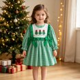 thumbnail image 4 of OJSFQUFP Baby Girls Christmas Comfortable and Breathable Long Sleeved Dress Cute Cartoon Print Dress, 4 of 5