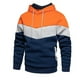 thumbnail image 3 of pstuiky camisa de manga larga para hombre, Sudadera deportiva de manga larga con bolsillo, holgada y cálida, con diseño de patchwork y colores para hombre top de hombre xl, 3 of 3