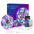 thumbnail image 1 of 9.85 Pieds/3m Bandes Lumineuses Led, Synchronisation Musicale Changement de Couleur Bandes Lumineuses Led Rgbic avec Micro Intégré, Lumières Led Contrôlées par Application Bluetooth, 1 of 2