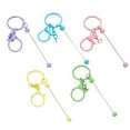 thumbnail image 3 of BELOVING 5 Pieces Beadable Keychain Bars Handmade Multicolor for Kids Valentine's Day, 3 of 10