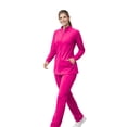 thumbnail image 2 of M&M SCRUBS Women’s Full Zip Scrub Jacket – 4-Way Stretch Warm-Up Jacket with Stand Collar, Moisture-Wicking (Hot Pink, X-Large), 2 of 7