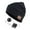 Black, variant on Wireless 5.0 Music Hat with Built In Headphones Speaker and Microphone Washable Long Battery Life for Winter Outdoor Sports Grey A