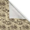 thumbnail image 5 of Ambesonne Tree Grommet Curtain, Tropical Palms Hawaii, 50" x 120", Sand Brown Chocolate, 5 of 6
