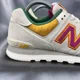 thumbnail image 4 of New Balance 574 Sneakers Men's 9D / Women's 10.5D Pink Cream ML574TS Casual Shoe, 4 of 6