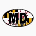 thumbnail image 2 of CafePress - Maryland MD Oval (W/Flag) - Adjustable Unisex Printed Trucker Hat with Mesh Back, 2 of 8