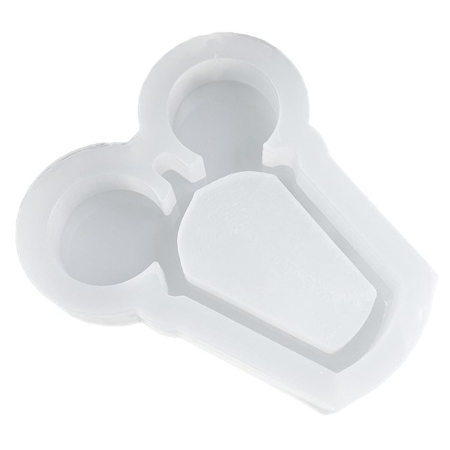L Molde de silicona epoxi con arena movediza, molde artesanal para llavero Diy para regalo de San Valentín