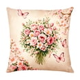 thumbnail image 2 of Lzobxe Outdoor Cushion Cover, Fade Resistant Throw Pillow Cover, Decorative Soft Floral and Bird Printed Throw Pillow Covers for Living Room Garden, 2 of 5