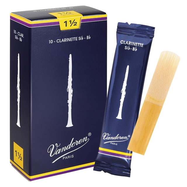 Cañas para clarinete Vandoren Traditional Strength 1.5 Bb (10 unidades)