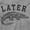 Sport Grey, variant on Funny Later Alligator Animal Pun Crewneck T Shirts Boy Girl Teen Brisco Brands S