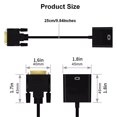 thumbnail image 3 of CSYANXING For Lenovo Dell HP Asus DVI to VGA Converter 20cm Adapter Cable 1080P PC Graphics Plug and Play Reliable, 3 of 9
