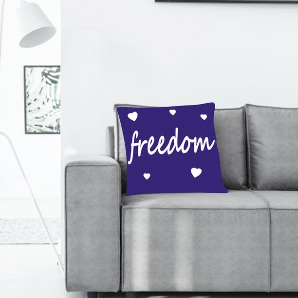 Funda de cojín decorativa para el Día de la Independencia | Funda con cremallera oculta para sofá, cama o coche