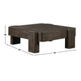 thumbnail image 5 of Steve Silver Salina 53 inch Square Coffee Table, Distressed Deep Espresso, 5 of 5