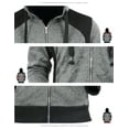 thumbnail image 4 of Ma Croix Mens Slim Fit Jacket Pullover Multi Design Sweater Sweatshirt Hoodies, 4 of 4