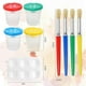 thumbnail image 3 of Kids Paint Brushes, 17Pcs Childrens Paint Brushes Set, Colorful Paint Brushes for Children Toddlers Beginners, Face, 3 of 5
