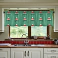 thumbnail image 3 of Yayeee Kitchen Curtains Set of 2 Light Filtering 57"x24" Over Sink Window Panels, Christmas Trees, 3 of 7