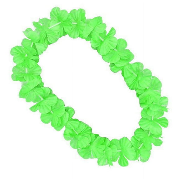 Hawaiian Flower Lei Necklace Green