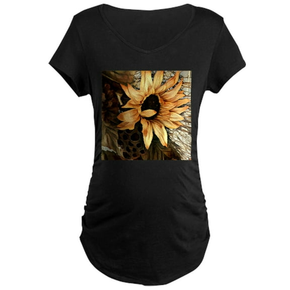 CafePress - Sunflower Maternity T Shirt - Maternity Dark T-Shirt