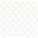 thumbnail image 1 of Uxcell 60pcs Open Bezels, Resin Bezels Pendants Open Back Bezels for Resin Jewelry Making, Hexagon, Silver Gold, 1 of 6