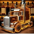 thumbnail image 5 of Semi Truck Whiskey Bottle, Car-Shaped Whiskey Decanter Bottle, Glass Liquor Bottles in Semi Trucks Shape with Cap, Car Shaped Cool Decanters, Funny Home Bar Decor, Truck Driver Gifts for Dad (#2), 5 of 7