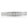 thumbnail image 3 of Arista 1/2 Carat T.W. Round Diamond 11 Stone Bridal Wedding Band in 18k White Gold (I-J, VS2-SI1), 3 of 4