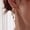 cz rivet cross earrings, variant on Dangle Earrings for Women, 14K Gold Plated Triple Huggie Stud Dainty Drop Earrings, Trendy CZ Chain Non-Tarnish Statement Jewelry