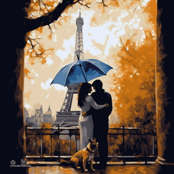 Paint by Number DIY Paint by Numbers Kit for Kids & Adults Beginner DIY Acrylic Painting Kits, 16x20 inch （Couples）