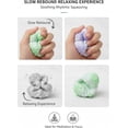 thumbnail image 6 of Handmade Stress Ball Maker Kit - Slow Rebound Sensory Squeeze Balls for Anxiety Relief & Focus - Sand Filled Crunchy Squishy Balls - Portable Desktop Stress Relief Toys （2Pcs - A）, 6 of 9