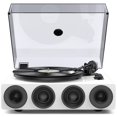 thumbnail image 1 of Tocadiscos Record Player 1byOne de vinilo de alta fidelidad, color blanco, 1 of 7