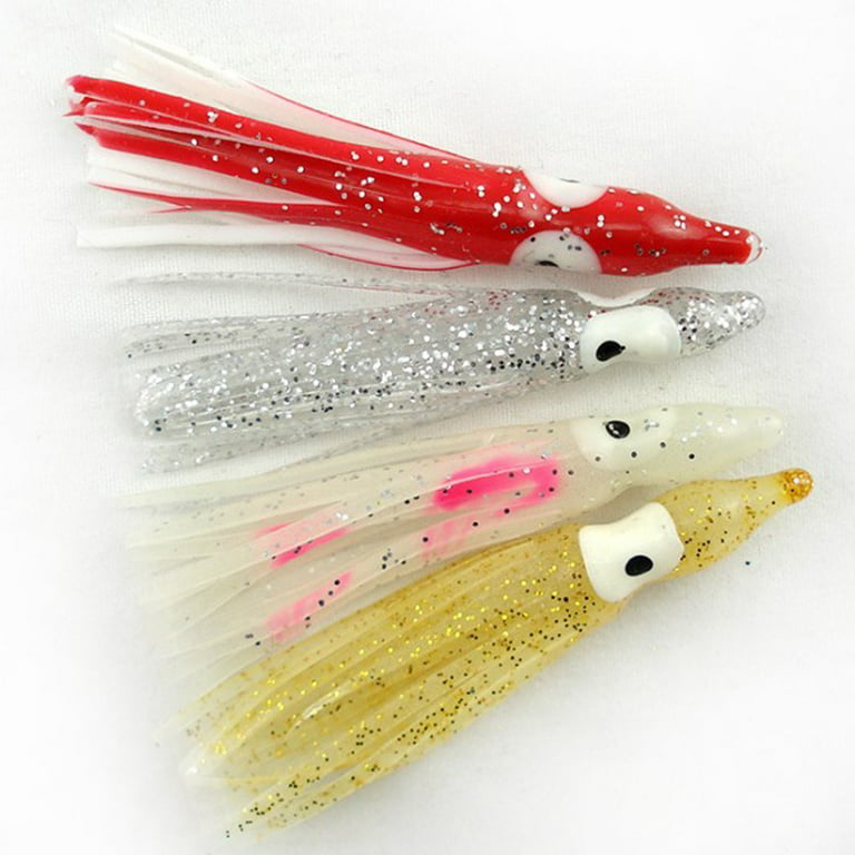 Soft Simulation Fishing Lures Night Lights Colored Bait Octopus