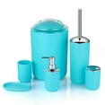 thumbnail image 4 of Vaso para cepillo de dientes, bote de basura para el hogar, botella de desinfectante para manos, cepillo de baño, artículos de tocador, juego de baño para casa de familia, 4 of 4