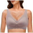 thumbnail image 2 of Wdgfv Women Bra Floral Lace Bralette Padded Breathable Racerback Lace Bra White M, 2 of 4