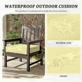 thumbnail image 4 of Pakunoda Outdoor Chair Cushions 17 X 16 X 3 Inch, 2-Piece Patio Seat Pad Cushions, Waterproof Outdoor Seat Cushions Square Corner with Handle and Ties, Light Yellow, 4 of 7