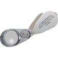 thumbnail image 4 of Lupa de joyero plegable suyoo de metal 40 aumentos con luz LED ultravioleta, 4 of 5