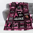 thumbnail image 2 of Yibo Breast Cancer Survivor Gifts Blanket Flannel Soft and Comfortable Anti-static Bed Sofa Blanket, 2 of 7