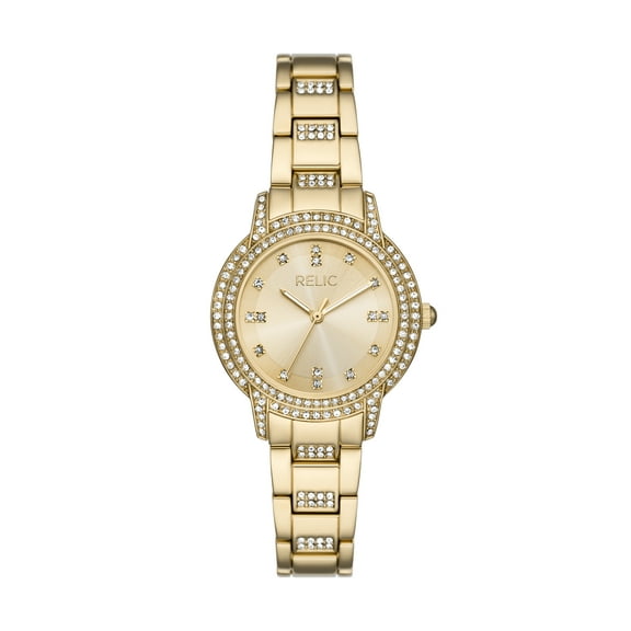 Relic by Fossil Women's Marie Three-Hand, Gold-Tone Alloy Watch