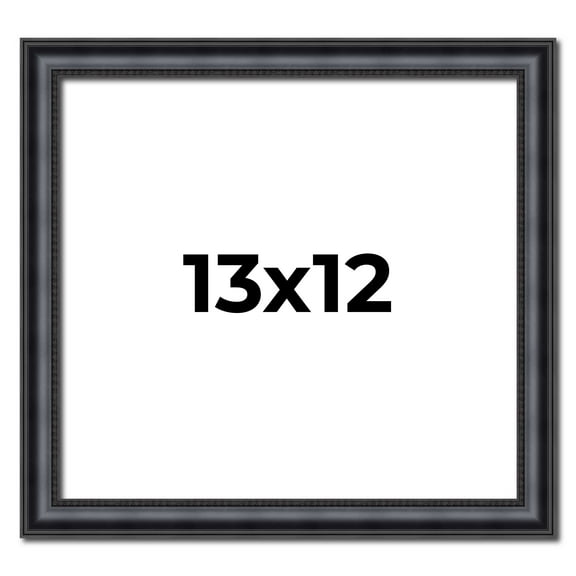 13x12 Frame Black Real Wood Picture Frame Width 1.25 inches | Interior Frame Depth 0.5 inches |