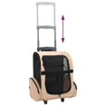 thumbnail image 4 of vidaXL Foldable Multipurpose Pet Trolley Beige, 4 of 6