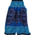 thumbnail image 2 of Femmes Boho Beach Pants Femme Taille Haute Décontracté Évasé Jambe Large Droite Impression Pantalon de Plage, 2 of 7