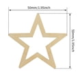 thumbnail image 2 of 25 Piezas de Adorno de Sin Terminar con Forma de Estrella Hueca para álbum de Recortes, 2 of 8
