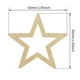 thumbnail image 2 of Adornos de Madera Con Forma de Estrella Hueca Sin Terminar 50 Mm Sunnimix Piezas de Madera, 2 of 8