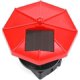 thumbnail image 4 of Faro solar, faro LED con energía solar, lámpara colgante solar LED impermeable IP65, luz solar giratoria de 360 ​​grados para exteriores (rojo, 3,74 pulgadas), 4 of 5